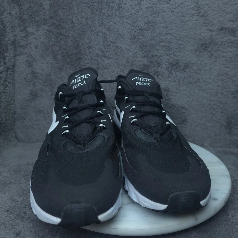 Nike Air Max 270 React Sneakers Mens Black White CI3866-004